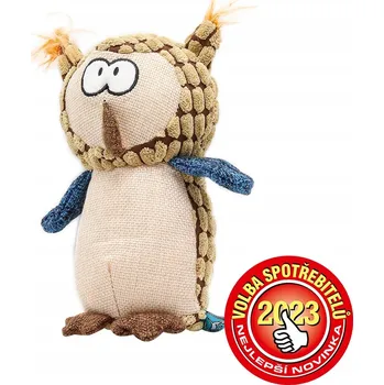 Hračka pro psa Plyšová Hračka pro psa Akinu ČESKÝ LES vycpaná hračka sova pro psy