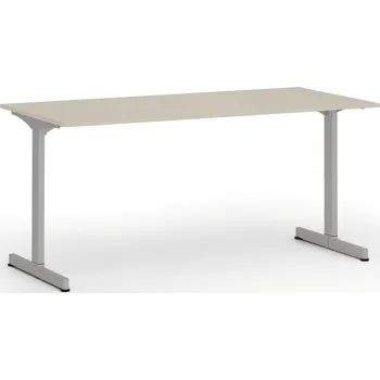 Psací stůl B2B Partner Kancelářský stůl PRIMO BETA, 160x80 cm, šedá podnož, bříza