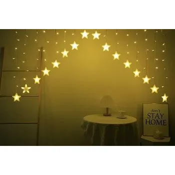 Vánoční dekorace Vánoční světelný LED řetěz Girlanda III 275 cm teplá bílá