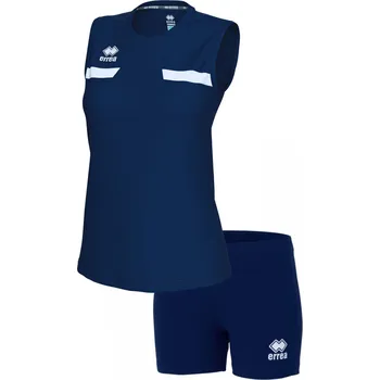 ERREA´ ERREA MARGIE + VOLEYBALL Dresový set BARVA: tmavě modrá - bílá, Velikost: XL Lehký dámský volejbalový set z elastických a prodyšných materiálů