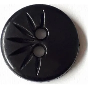 Knoflík Knoflík dámský DILL 211441 halenkový 13mm - Černý, 13 mm