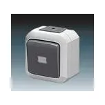 ABB 3558N-C86511 S Ovládač přepínací s čirým průzorem, se svorkou N, ř. 6/0S, 6/0So, IP54, šedá