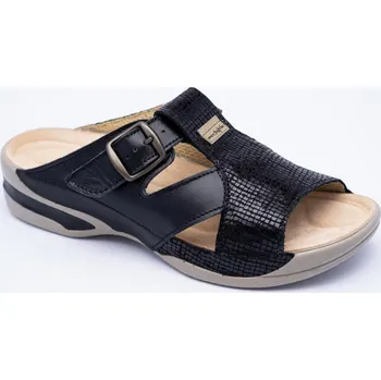 Dámská zdravotní obuv MEDISTYLE KATRINA 8K-E16 zdravotní pantofel ČERNÝ, --- - 37