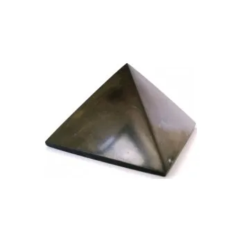 Šungitová pyramida leštěná 6x6 cm