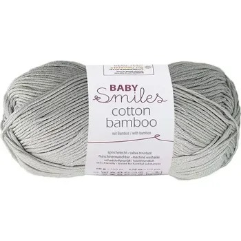 Příze Schachenmayr Baby Smiles Cotton Bamboo 1090 Šedá (Příze Baby Smiles Cotton Bamboo Šedá 1090)