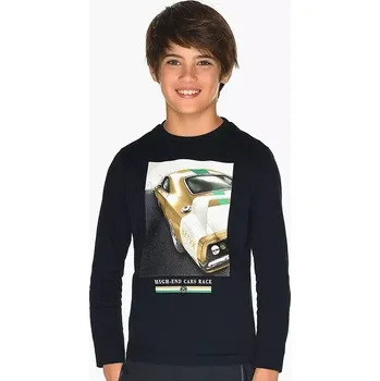 Chlapecké tričko Chlapecké triko dlouhý rukáv Mayoral 7041-93 tmavě modré velikost 166 (7041-93)