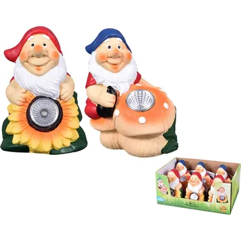 Zahradní dekorace Trpaslík solární 12x11x15cm