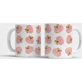 Hrnek s buldočkem Donut - Žlutá