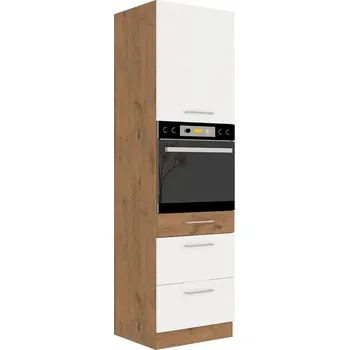 FALCO Kuchyňská skříňka Vega 60 DPS 210 3S1F dub lancelot/bílý lesk