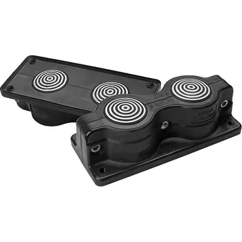 Rozvaděč Dělená průchodová deska SCG 2x3-35 (IP55) RAL 9005 černá UL94V-0