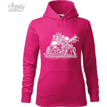 Pánská mikina Mikina - První republika - těžký kulomet vz. 7/24 Barva: Purpurová (40), Velikost: XS, Střih: Dámské