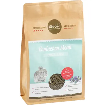 Krmivo pro hlodavce 1kg Mucki Menu Junior králík Sensitive krmivo pro králíky