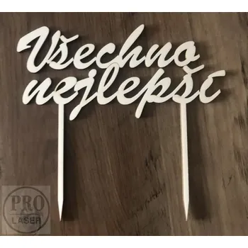 Dřevěný dortový zápich