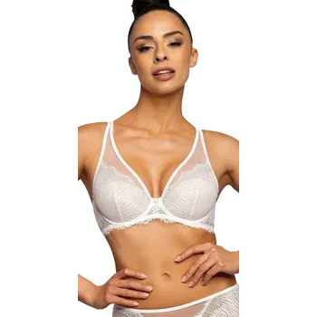 Podprsenka Bílá krajková push-up podprsenka Mat Liza M-3735/11/1 Liza Beż Velikost: 75E