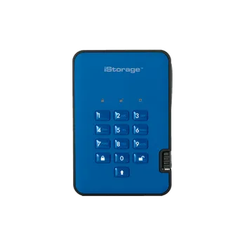 Externí pevný disk iStorage diskAshur2 SSD Kapacita: Modrá, 128 GB