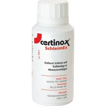 Čistič odpadu Certisil Certinox Čistič odpadní nádrže SchleimEx CSE 100 P Certinox - prášek 250g