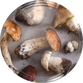 Servírovací stolek Víčko Ø 82/6 hříbky 2 - 10 ks | BROWIN, 136515