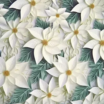 ubrus Vánoční ubrus Růže bílá 40x120 cm