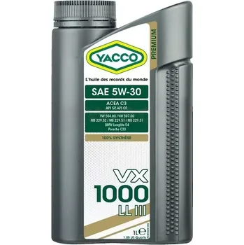 Motorový olej Yacco VX 1000 LL III 5W-30 *1l