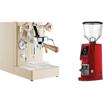 Kávovar Lelit Mara PL62X V2, gold + Eureka Atom W 75, ferrari red