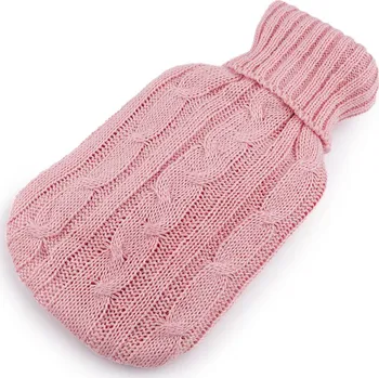 Termofor Termofor s pleteným obalem 16x27 cm, barva 1 pudrová