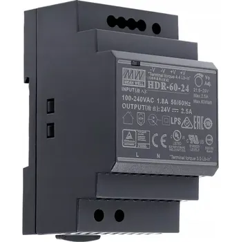 Stavebniny Mean Well HDR-60-12 Zdroj na DIN 54W 12V HDR-60-12