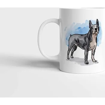 Hrnek Bostonský teriér - Černá