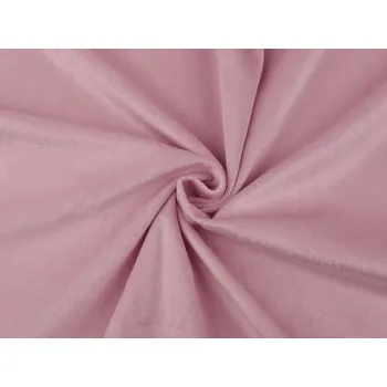 Velvet / samet oděvní hladký METRÁŽ - 3 (26) starorůžová sv.