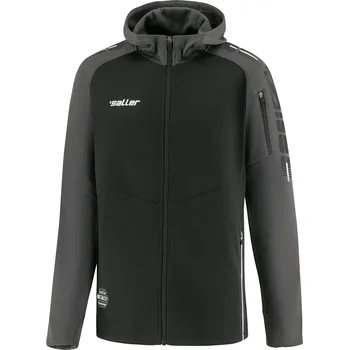 Saller X.72 Mikina s kapucí celopropínací BARVA: 380 černá-šedá, Velikost: L Celopropínací sportovní mikina s kapucí z řady X.72