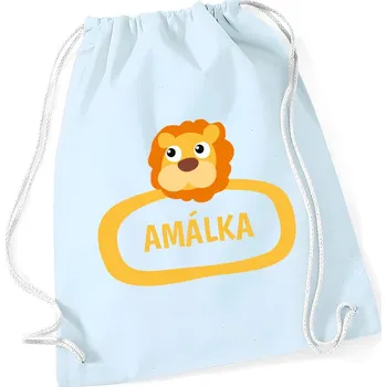 Sportovní vak TRK Vak na záda s vlastním jménem - LEV Barva: Modrá