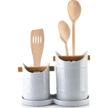 Sada stojanů na kuchyňské náčiní Modern Life 24,5 cm bílá