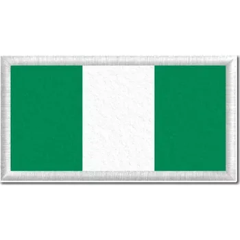 Vlajka Pelisport Nigerijská vlajka tištěná nášivka 6 x 3 cm