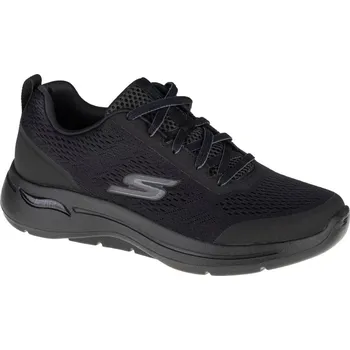 Pánská móda Černé pánské tenisky Skechers Go Walk Arch Fit 216116-BBK Velikost: 42,5
