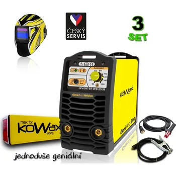 Svářečka KOWAX Podpěťový svářecí invertor GeniArc® 160EVO SET3 (MMA/TIG)