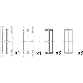 Kliková hřídel Hlavní ložiska klikového hřídele FAI AutoParts BM1013-025