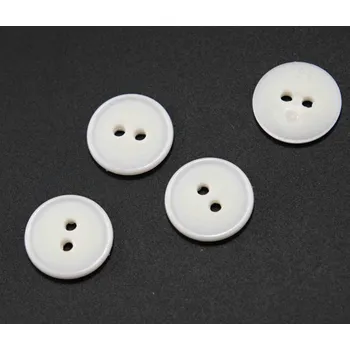 Knoflík Dírkový knoflík - lomená bílá - průměr 1,5