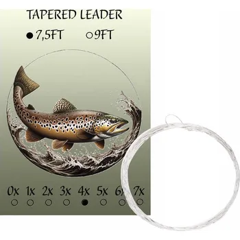 Muškařský ujímaný návazec LAMAfly 7,5FT 4X