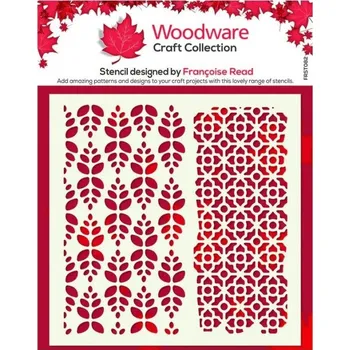 Woodware Plastová šablona 15x15cm mix motivů č.3