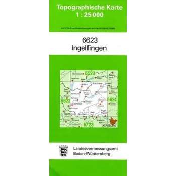 Topographische Karte Baden-Württemberg Ingelfingen