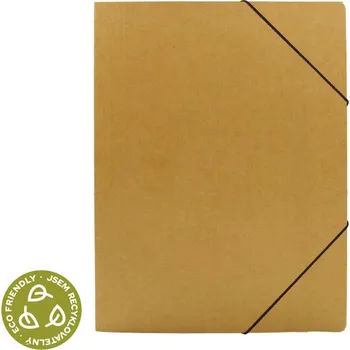 Archivační box Desky na spisy s gumou A4, 3 klopy ECO kraft I255242