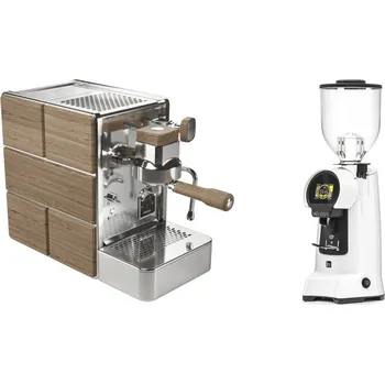 Kávovar Stone Espresso Mine Premium Wood + Eureka Helios 75, white