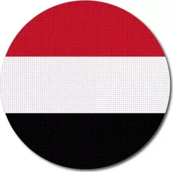 Vlajka Pelisport Jemenská vlajka kulatá ø 45 mm