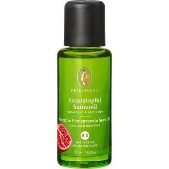 Pleťový olej Primavera Aromaterapie Organicke-pecujici-olejeOlej ze semen granátového jablka bio 30 ml (27 233,00 Kč / 1 l)