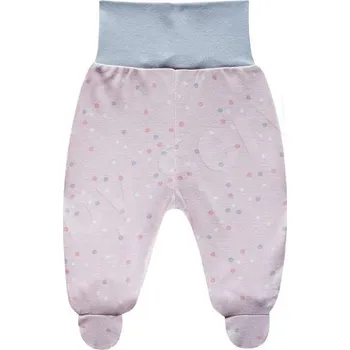 Dupačky Baby Service Kojenecké polodupačky bavlna růžové - tečky Vel. 62