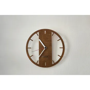 Hodiny Clocker Dřevěné hodiny Circle Barva ručiček: černá