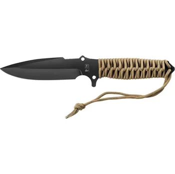 Multifunkční nůž Survival nůž TB Outdoor Maraudeur, PARACORD 550 ®, Hladké ostří, Kydex – Coyote brown 11060032