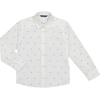 Chlapecká košile Chlapecká košile Mayoral bílá se vzorkem 7108