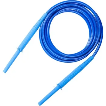 elektrický kabel Sonel 3 m modrý kabel 11 kV (banánové zástrčky)