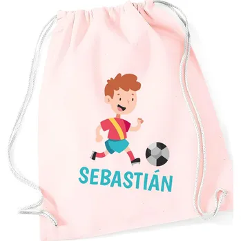 Sportovní vak TRK Vak na záda s vlastním jménem - FOTBALISTA Barva: Růžová