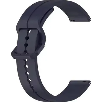 Příslušenství k chytrým hodinkám eses Silikonový řemínek s provlékáním a barevnou sponou - Tmavě modrý, 22 mm